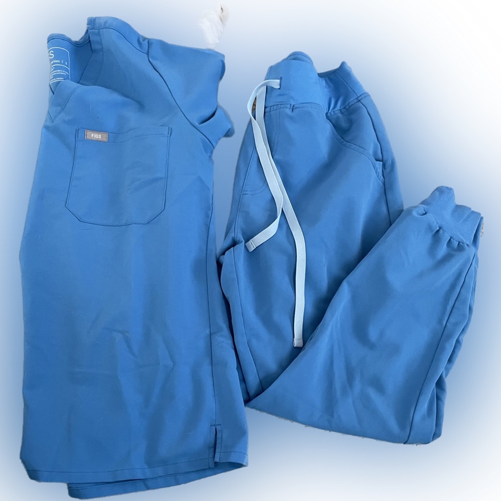 Figs Capri Blue set